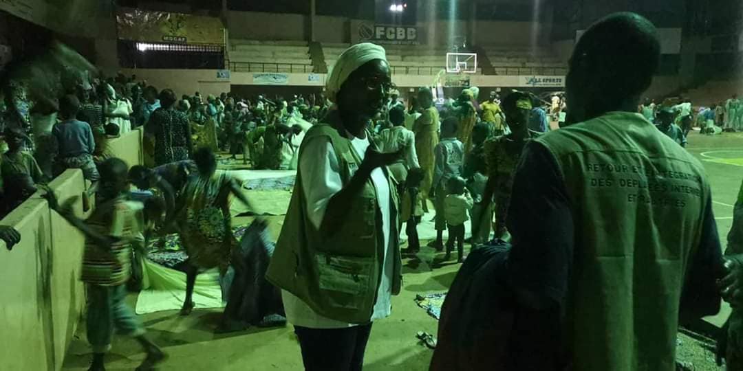 ACCUEILLE DES SINISTRÉS AU STADE OMNISPORT DE BANGUI