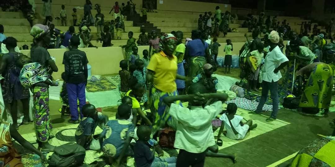 ACCUEILLE DES SINISTRÉS AU STADE OMNISPORT DE BANGUI